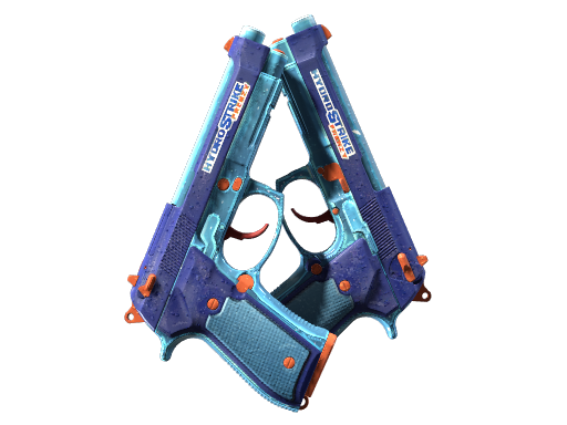 Dual Berettas | Hydro Strike (Minimal Wear)